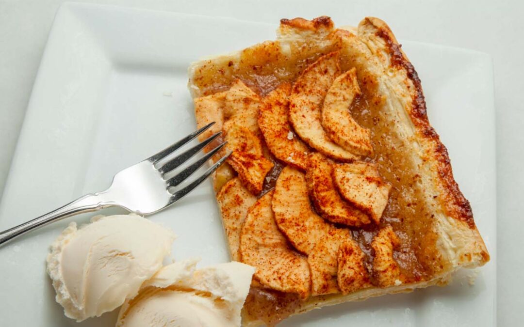 Glazed & Flaky Apple Tart