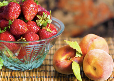 Old Fashioned Strawberry Peach Crisp