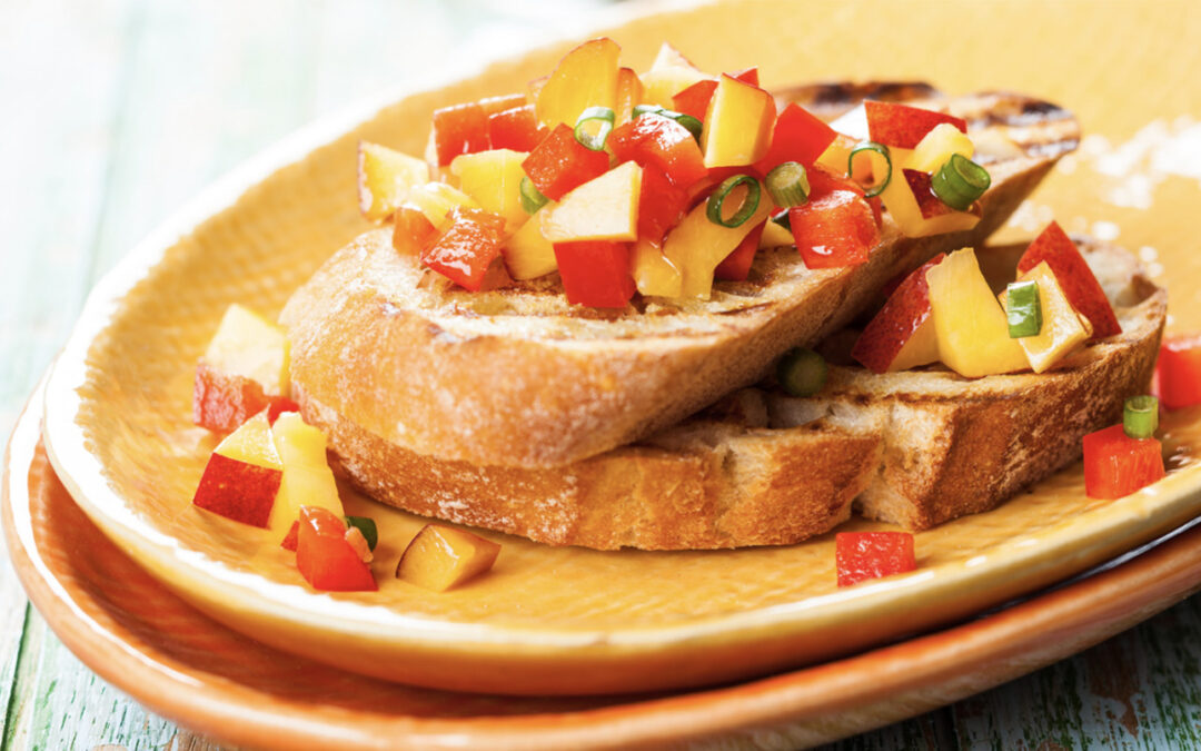 Peach Bruschetta