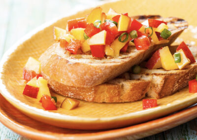 Peach Bruschetta