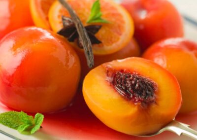 Slow Cooker Poached Peaches