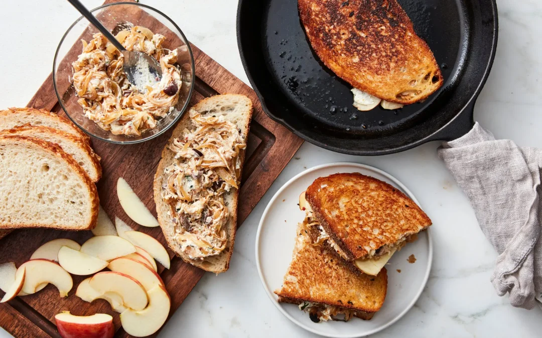Recipe of the Week: Caramelized Onion, Asian Pear and Goat Cheese Melts
